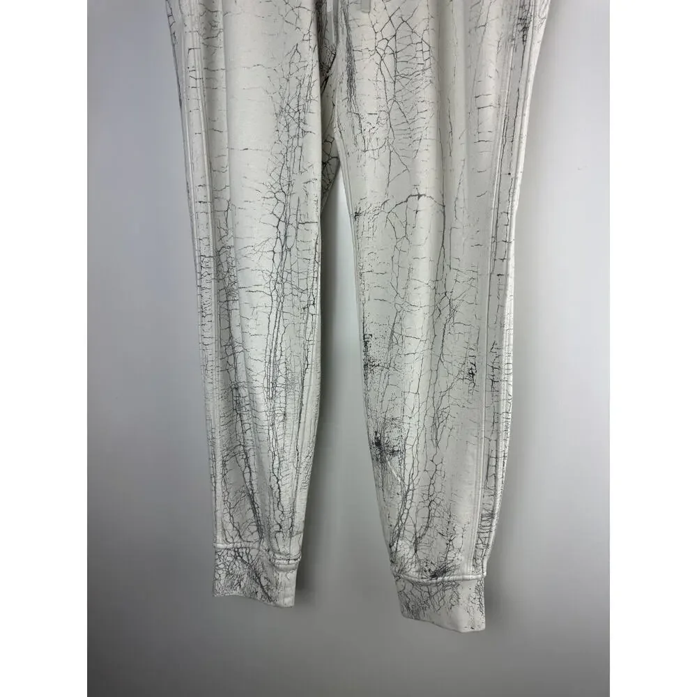 Lululemon Warm Down Jogger 7/8 Length Thread Dye White Black Pants Size 4 - Picture 9 of 11